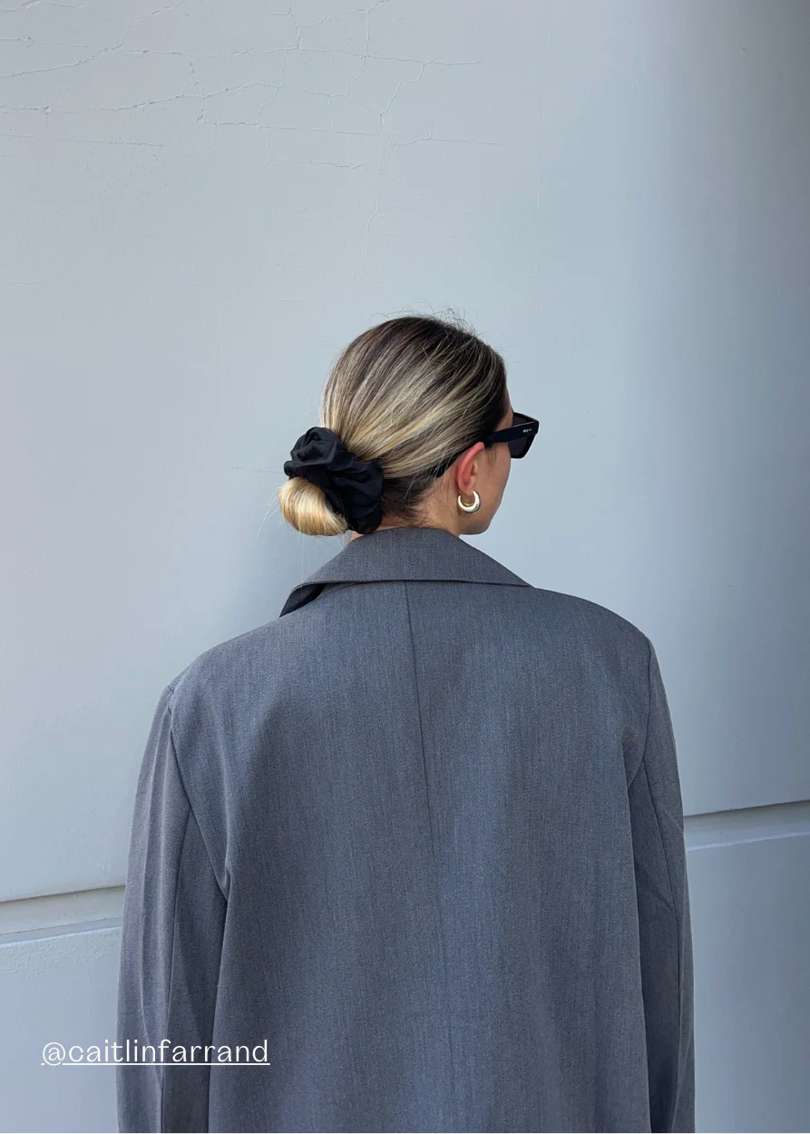 Statement Scrunchie in Black - Image 3